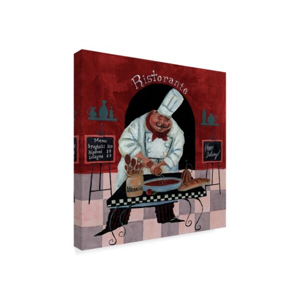 Gregg Degroat 'Chef Kitchen Menus' Canvas Art,35x35